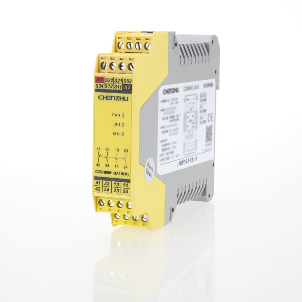 CZSR8001-3A1B(M) Кнопка экстренной остановки, безопасные ворота | 24V постоянного/переменного тока | 3НО+1НЗ | Мониторинг ручного сброса